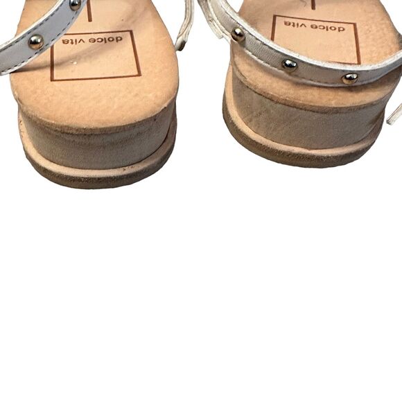 Dolce Vita White Studded Gladiator Sandals Size 7 - Picture 5 of 7
